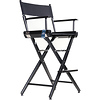 30 in. Pro Series Tall Director's Chair (Black Frame, Black Canvas) Thumbnail 5