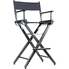 30 in. Pro Series Tall Director's Chair (Black Frame, Black Canvas) Thumbnail 2