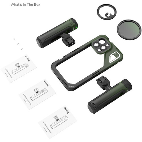 Brandon Li Special Mobile Video Cage Kit with Dual Handles for iPhone 15 Pro Max Image 4