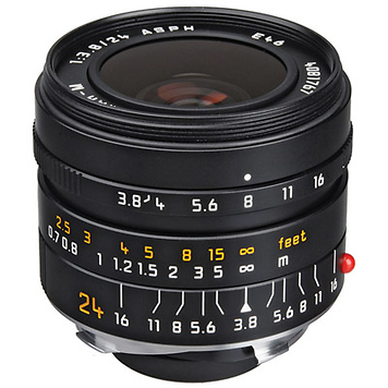 24mm f/3.8 Elmar-M Aspherical Manual Focus Lens (Black)