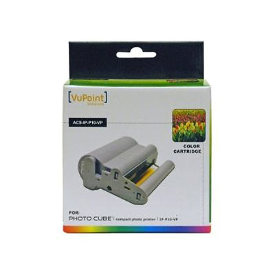 Photo Cube Color Ink Cartridge & Paper Image 0