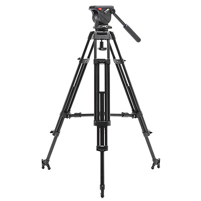 DST-73 Broadcast Tripod with Fluid Video Head Image 0