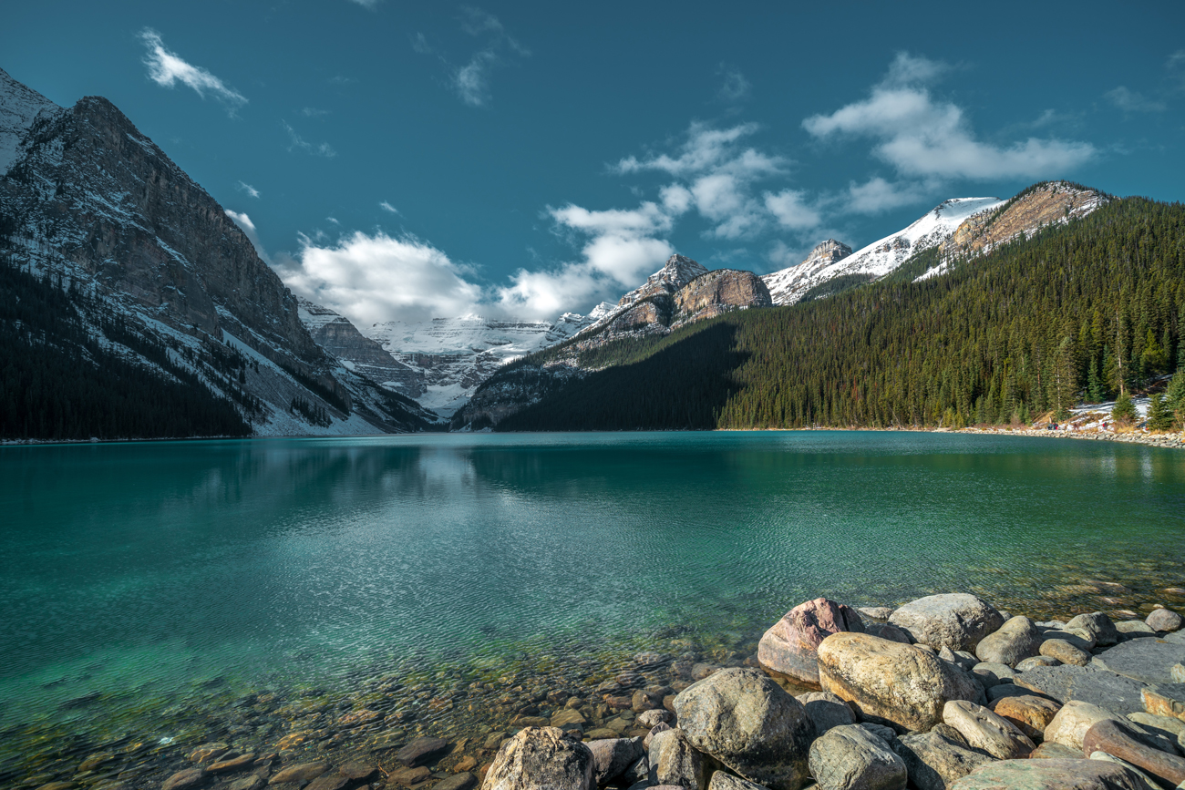 Mountains and Lake