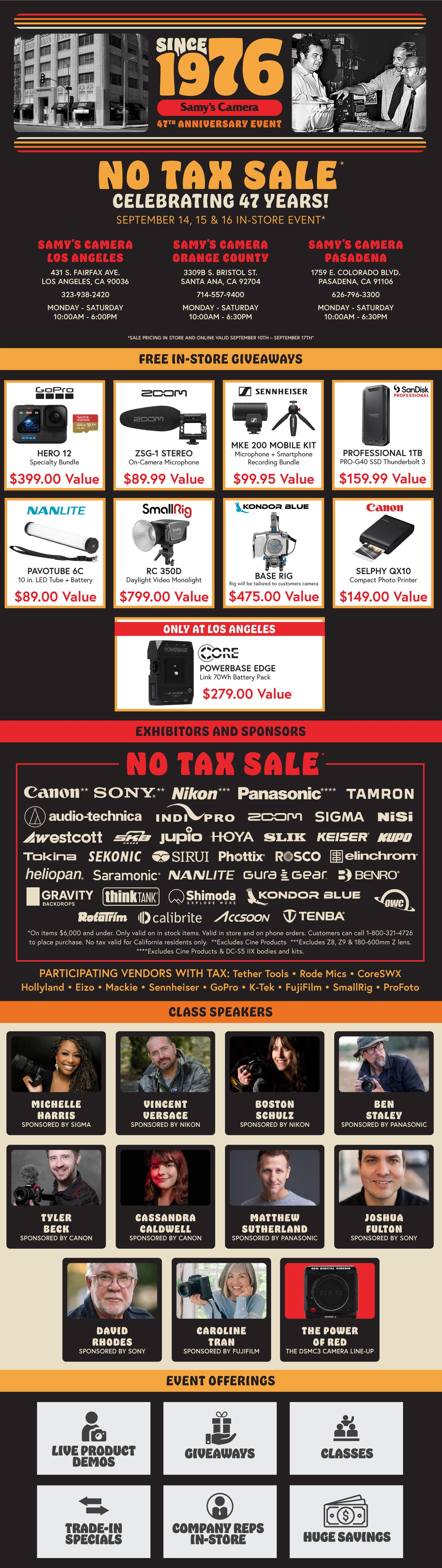 Samy's Anniversary Sale 2023