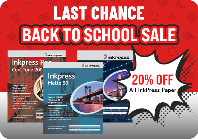 INKPRESS Back to school Paper Sale