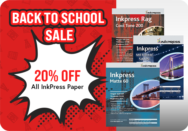 INKPRESS Back to school Paper Sale
