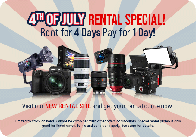 4th of July Rental Special