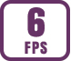Up to 6 fps