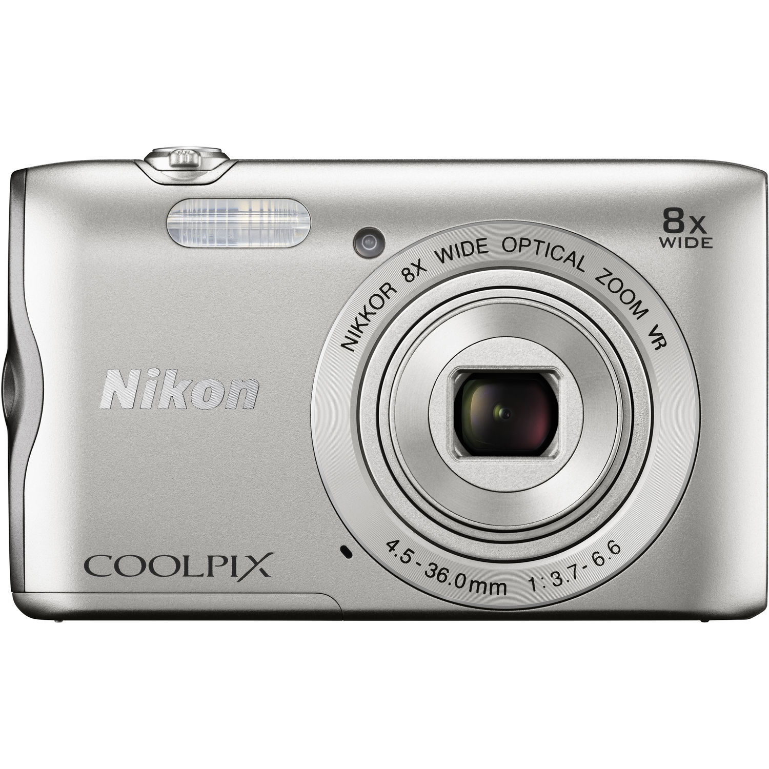 4570 Nikon COOLPIX A300 シルバー デジカメ Nikon | Coolpix A300 Digital Camera (Silver) | 26519