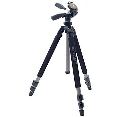 Renewed Slik Pro 500DX Tripod with 3-Way Pan/Tilt Head