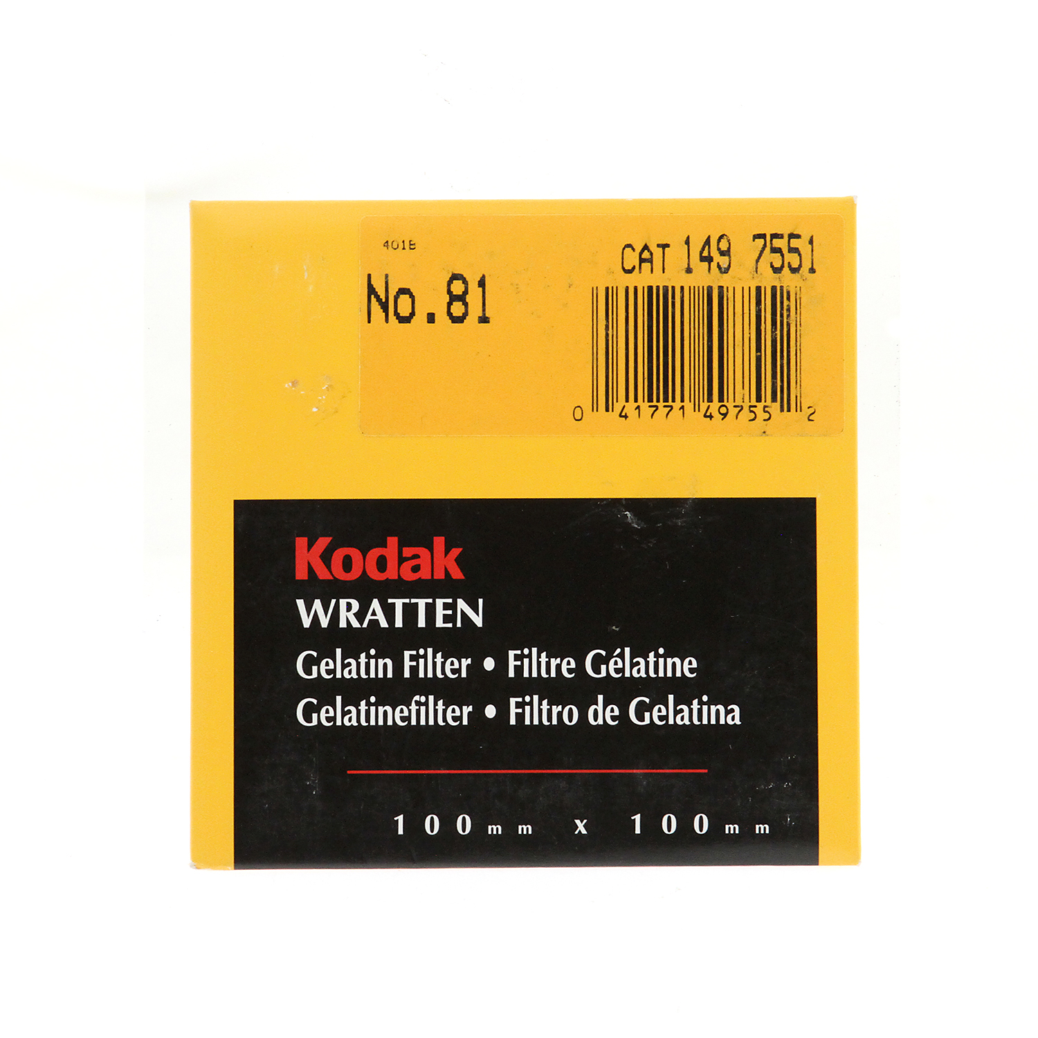 Kodak Wratten Gelatin Filter Chart