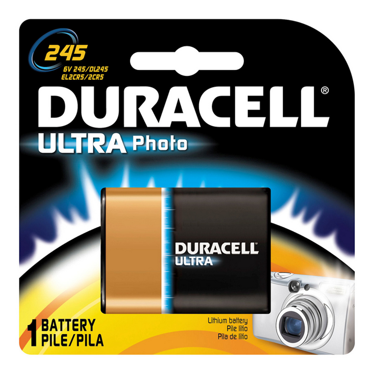 Duracell 2CR5 245 Pile Lithium High Power 