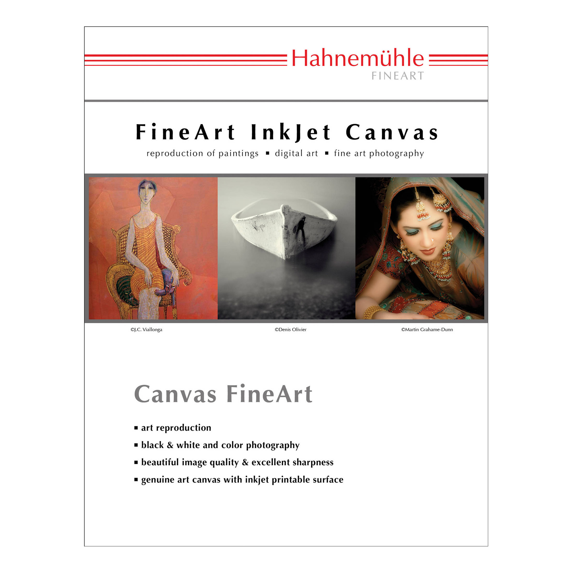 Hahnemuhle A3 Size Monet Canvas Fine Art Paper 25 Sheets