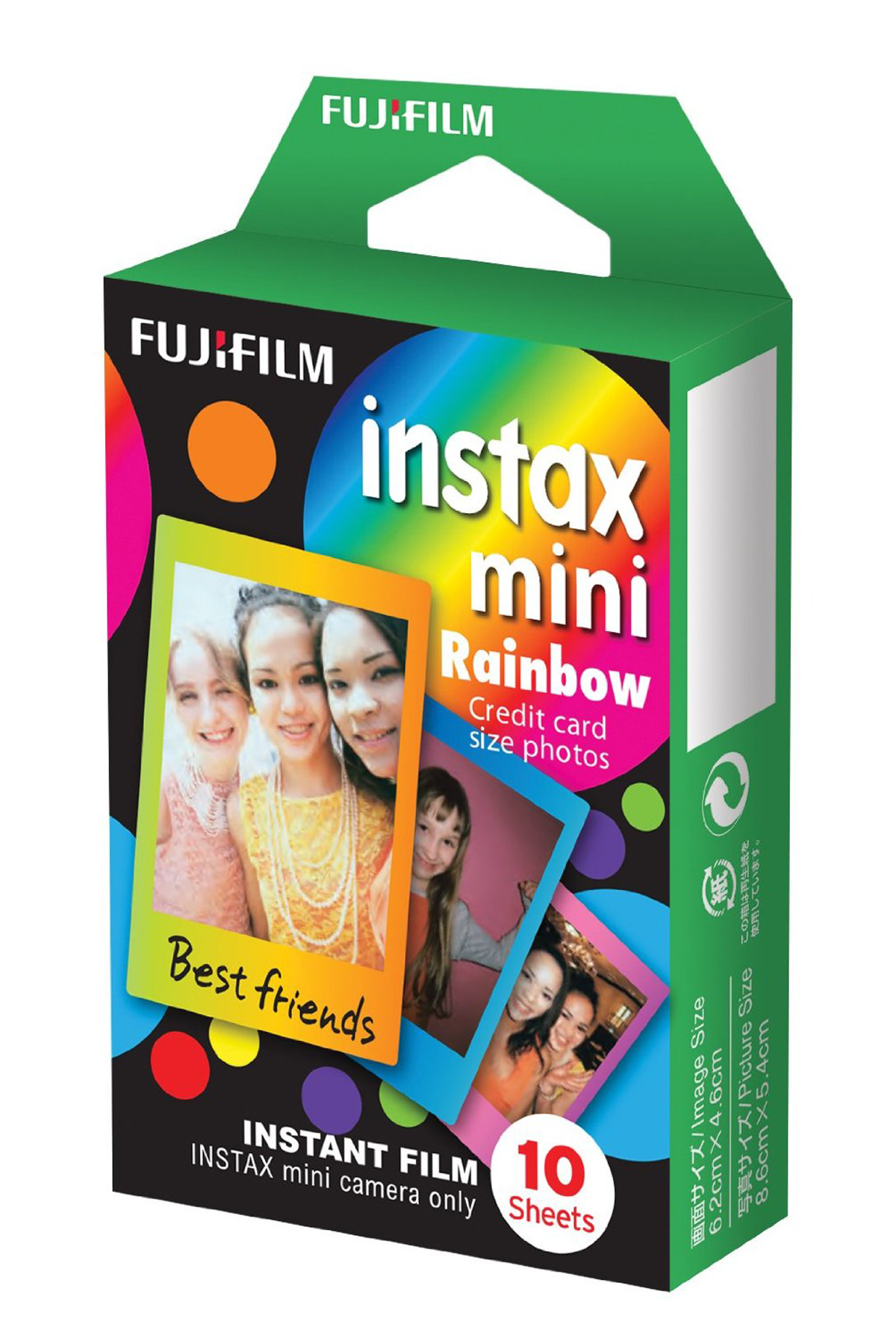 Fujifilm Instax Mini Rainbow Film 10 Exposures 
