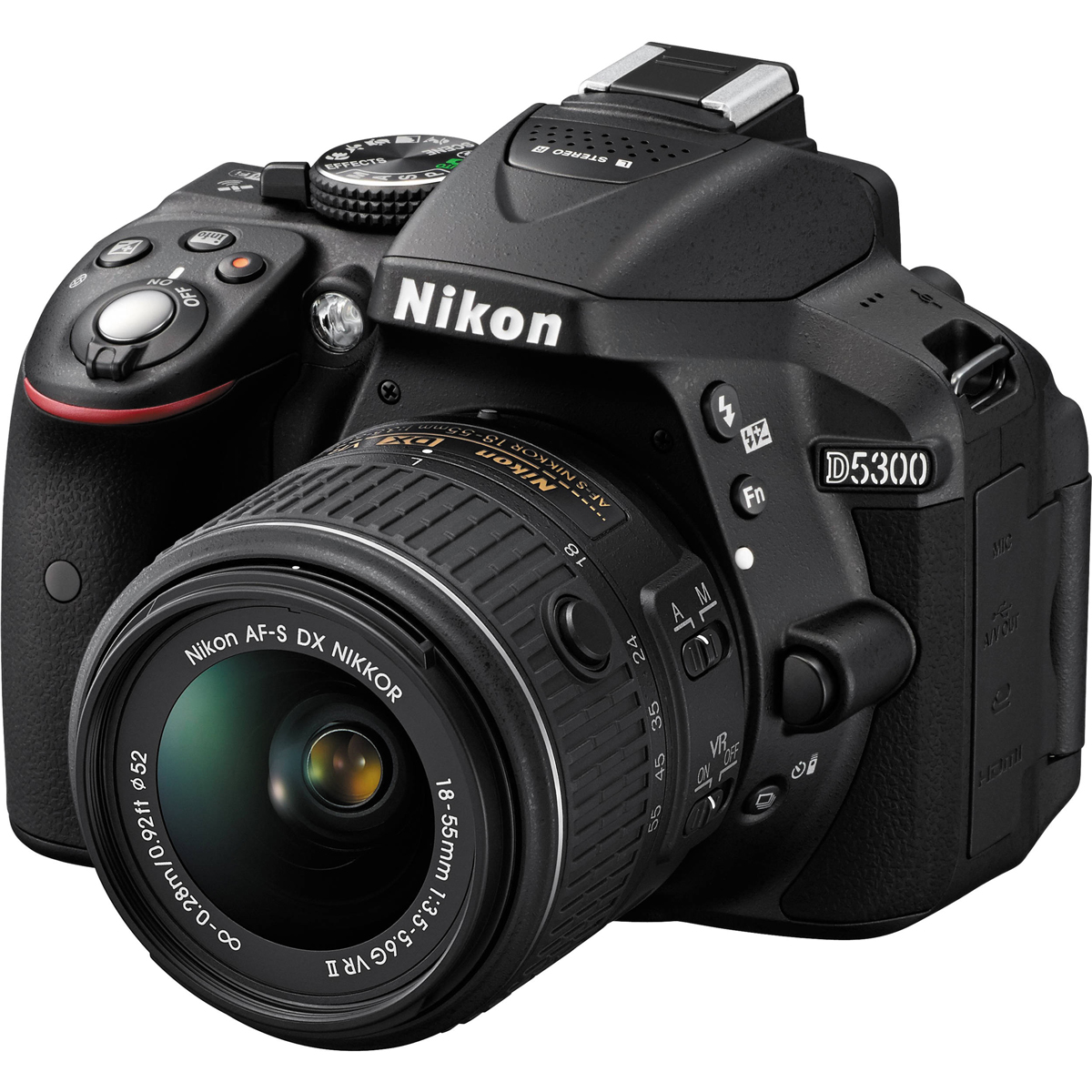 Nikon | D5300 DSLR Camera with 18-55mm Lens (Black) | 1522