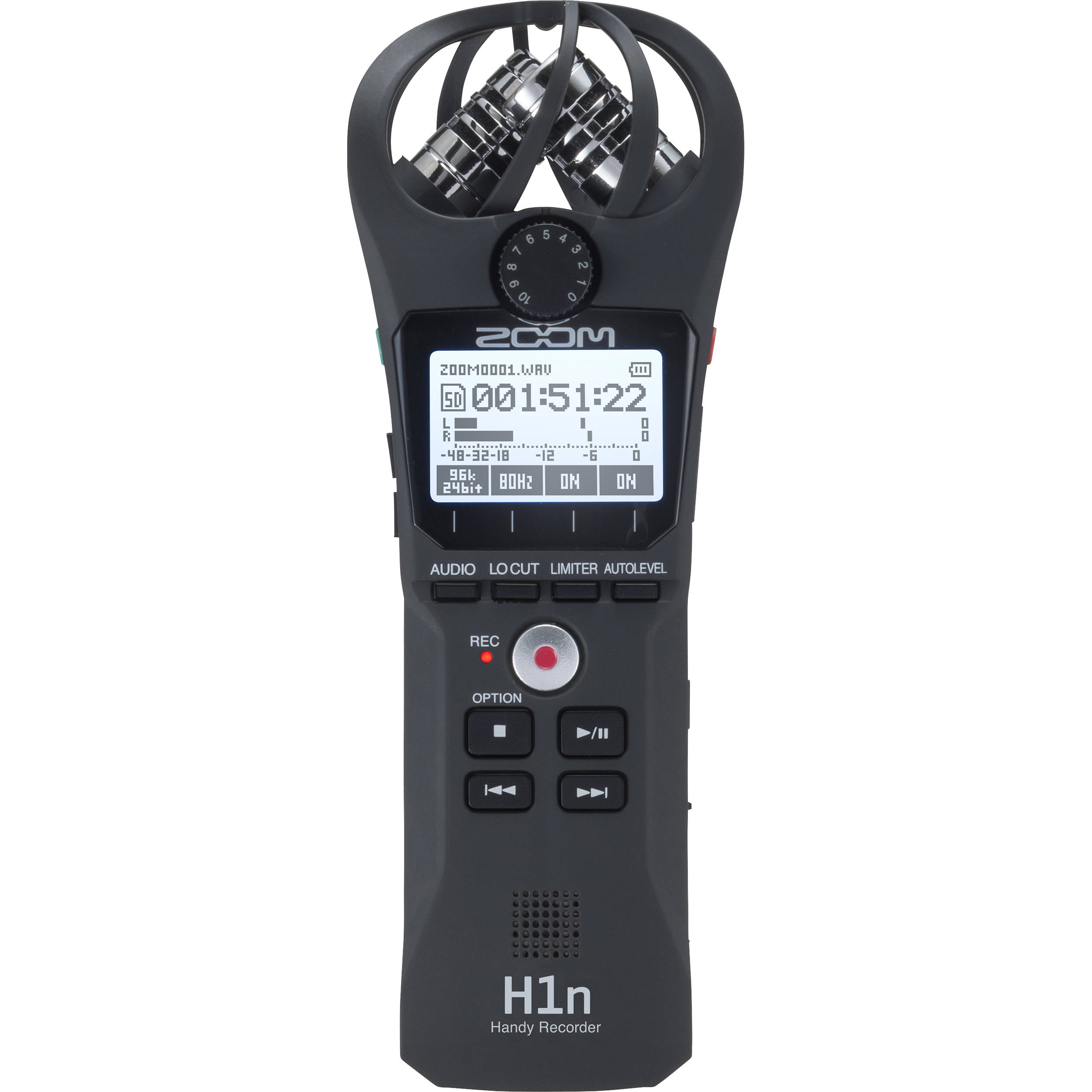 Zoom H1n Handy Recorder Q8ブラック Zoom H1n Digital Handy Recorder (Black)