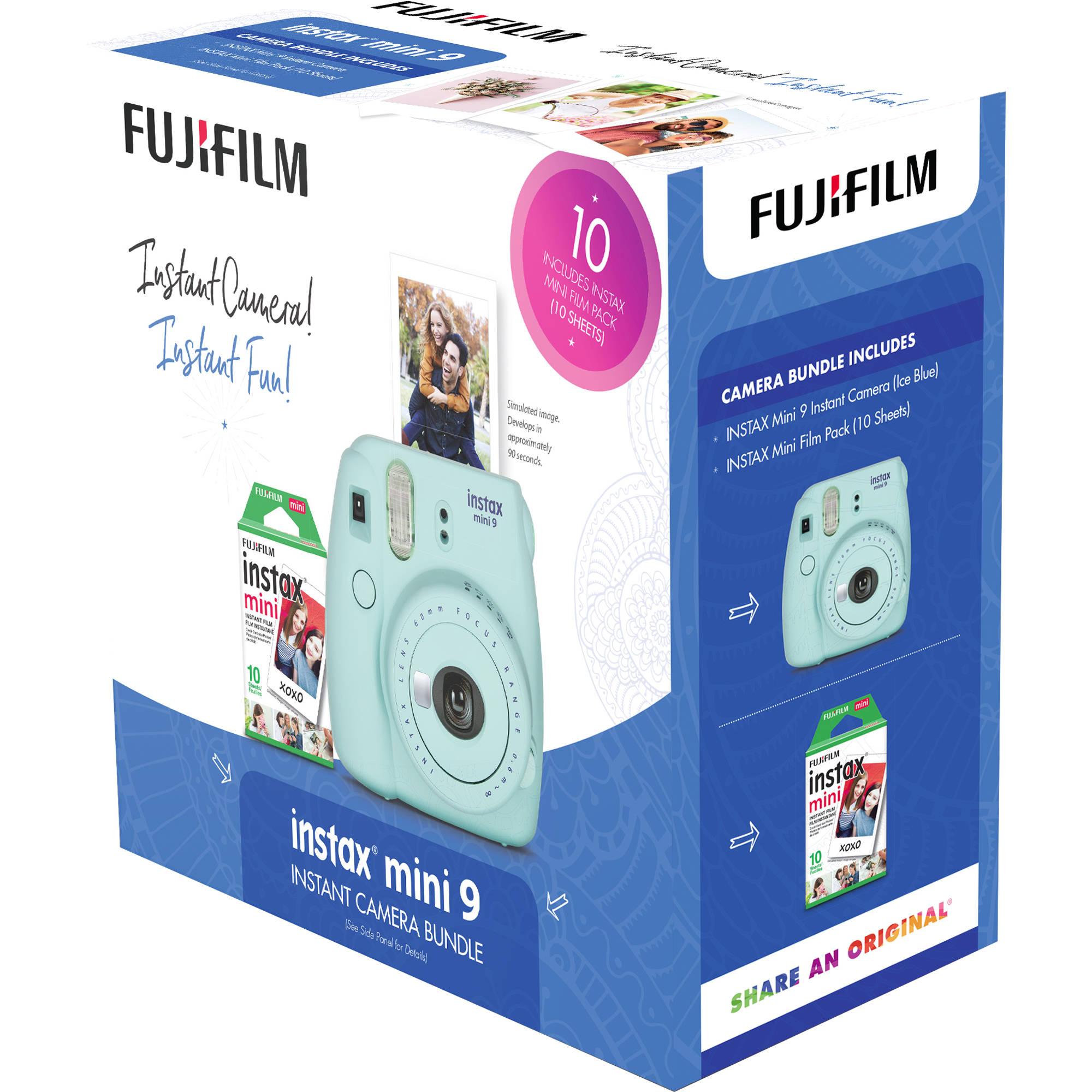 Fujifilm instax mini 9 Instant Film Camera (Ice Blue) 
