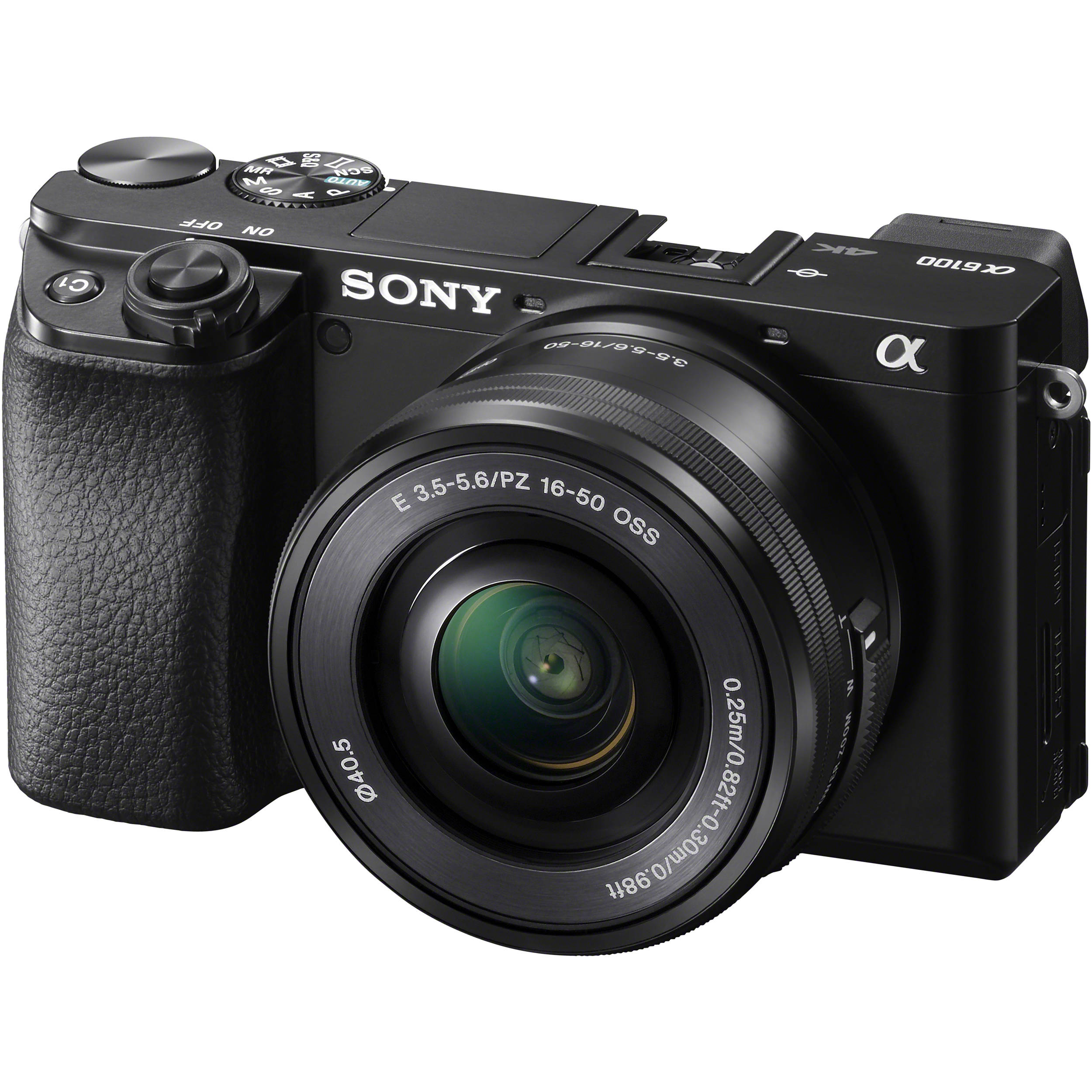 Sony Alpha a6100 Mirrorless Digital Camera with 16-50mm Lens (Black)