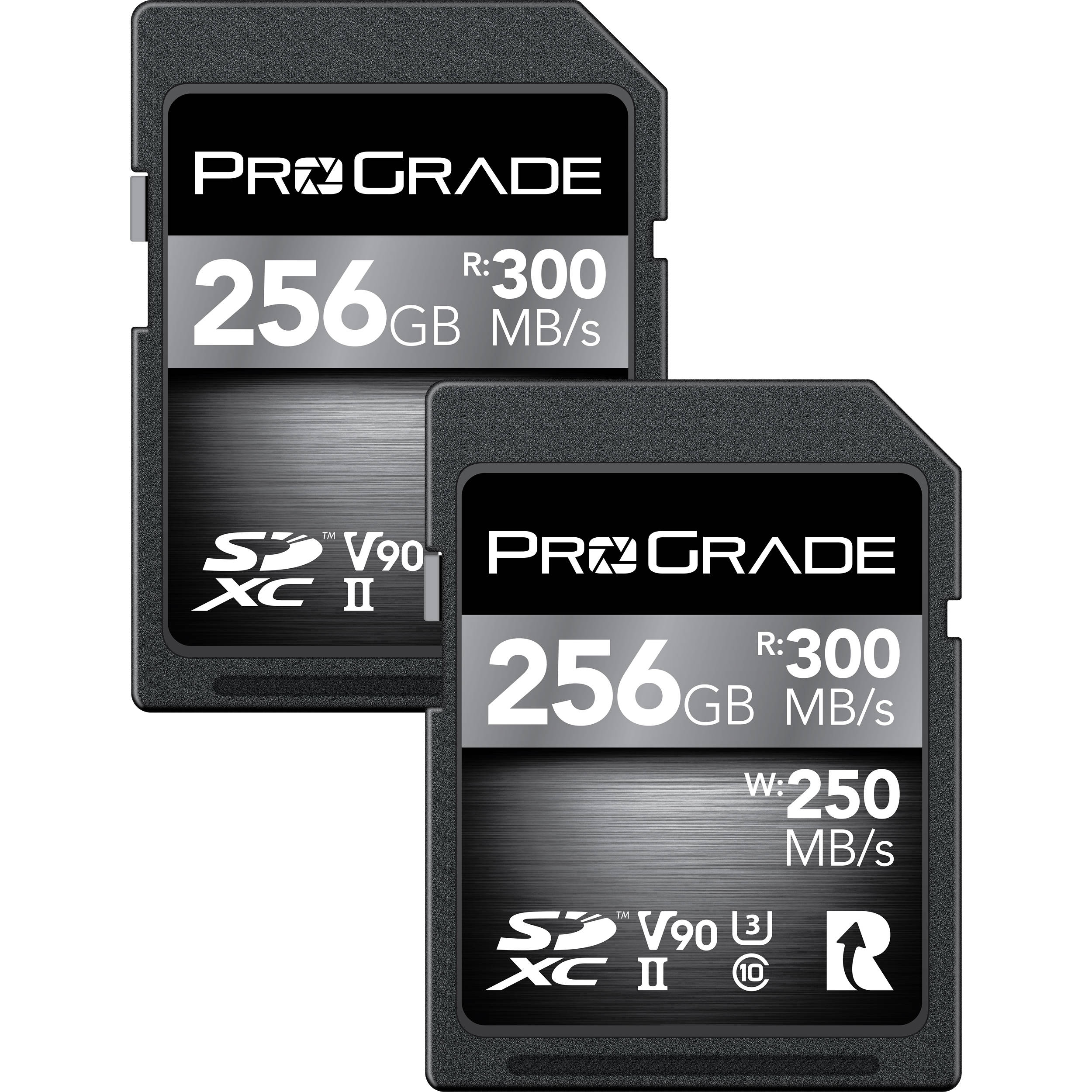 Prograde Digital 256GB UHS-II SDXC Memory Card (2-Pack)