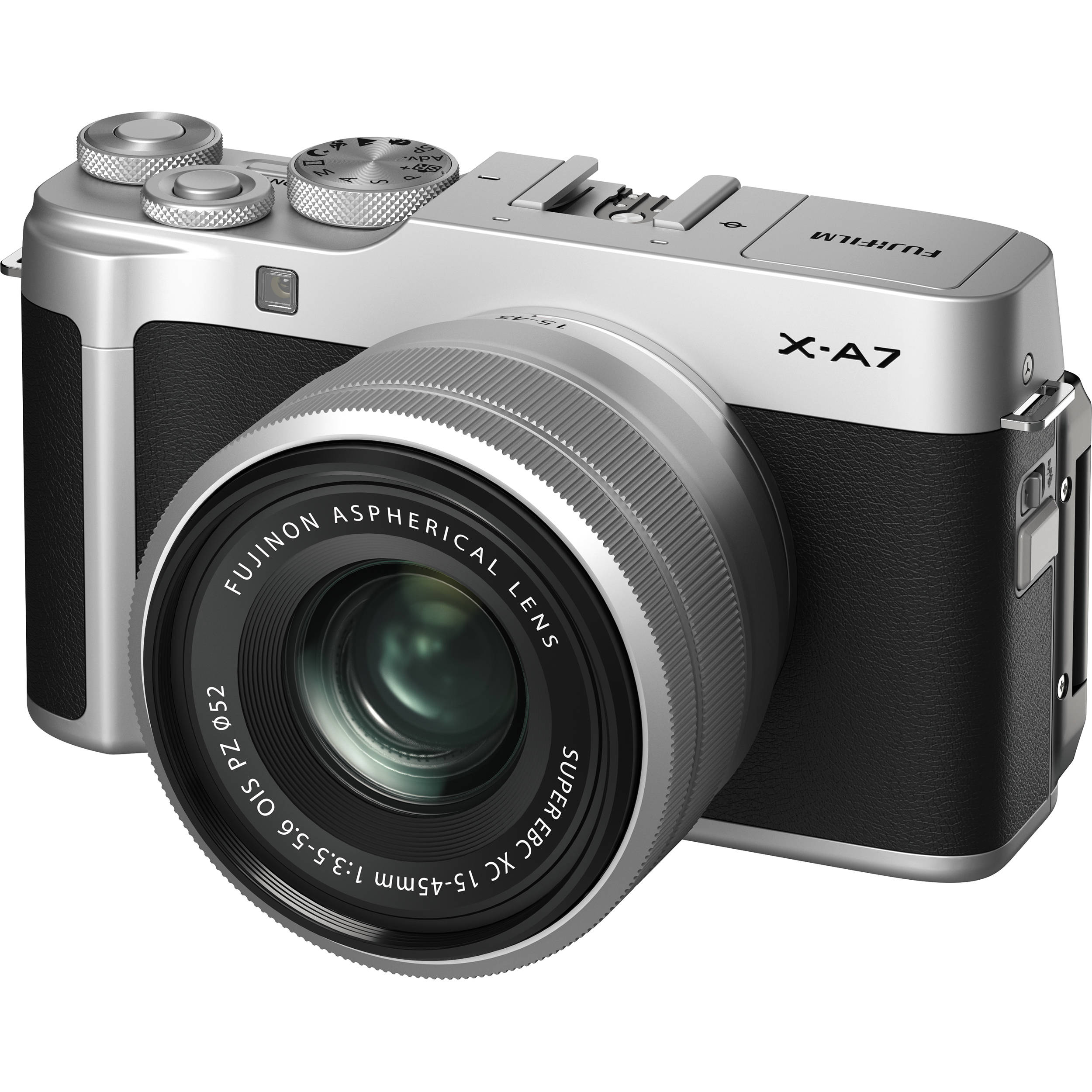 Fujifilm X-A7 Mirrorless Digital Camera with 15-45mm Lens (Silver)