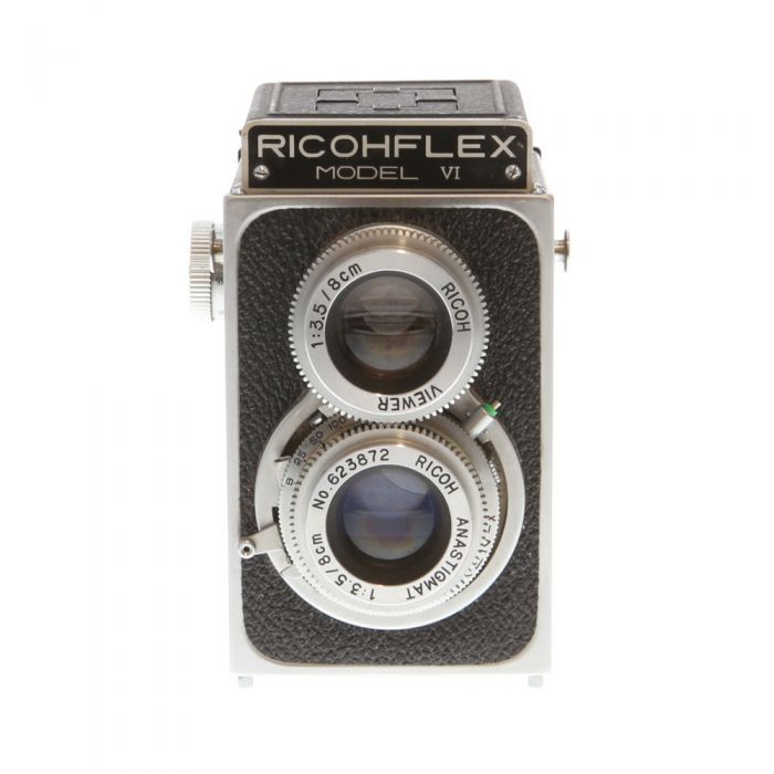 フィルムカメラ KONICA FM KONICA S RICOHFLEX MODEL VI Vintage Ricoh Ricohflex Model VI 6x6 Film TLR Camera - 80mm