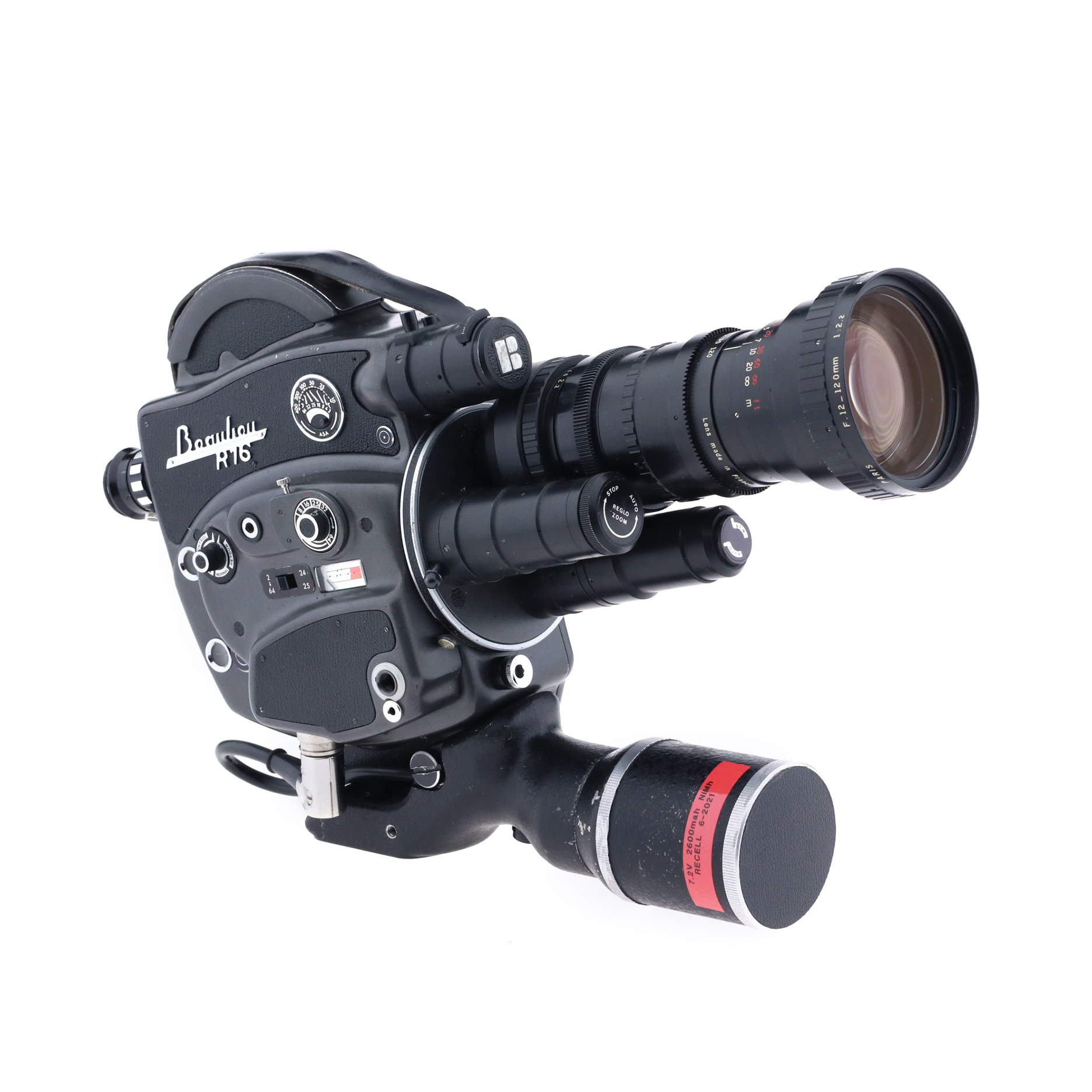 Beaulieu R16 Camera w/ Angenieux 12-120mm f/2.2 Lens, 200' Mouse