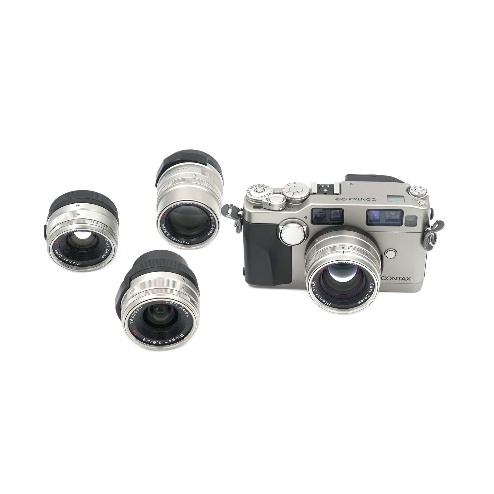 Contax | G2 4-Lens Kit, 28mm, 35mm, 45mm, & 90mm Lenses