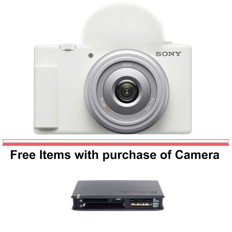 Sony ZV-1F Vlogging Camera (White)