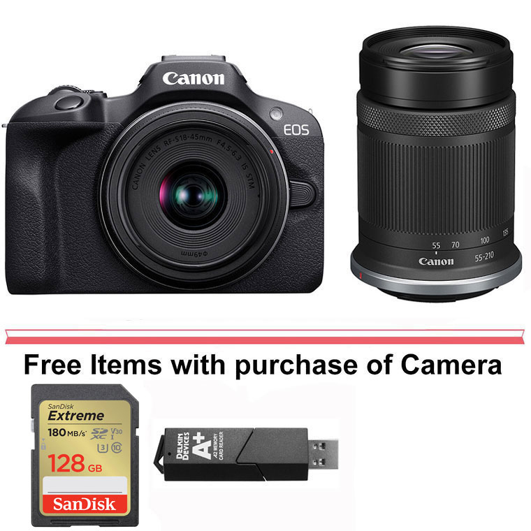 Canon EOS R100 Mirrorless Digital Camera with 18-45mm Lens
