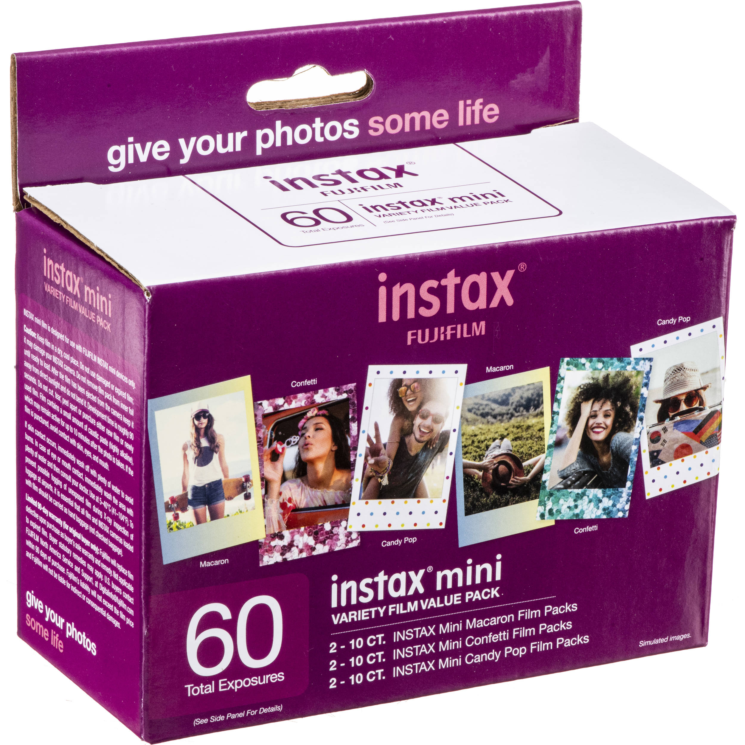 FUJIFILM instax mini フィルム セット Fujifilm INSTAX Mini Instant Film Variety Value Pack (60 Exposures)