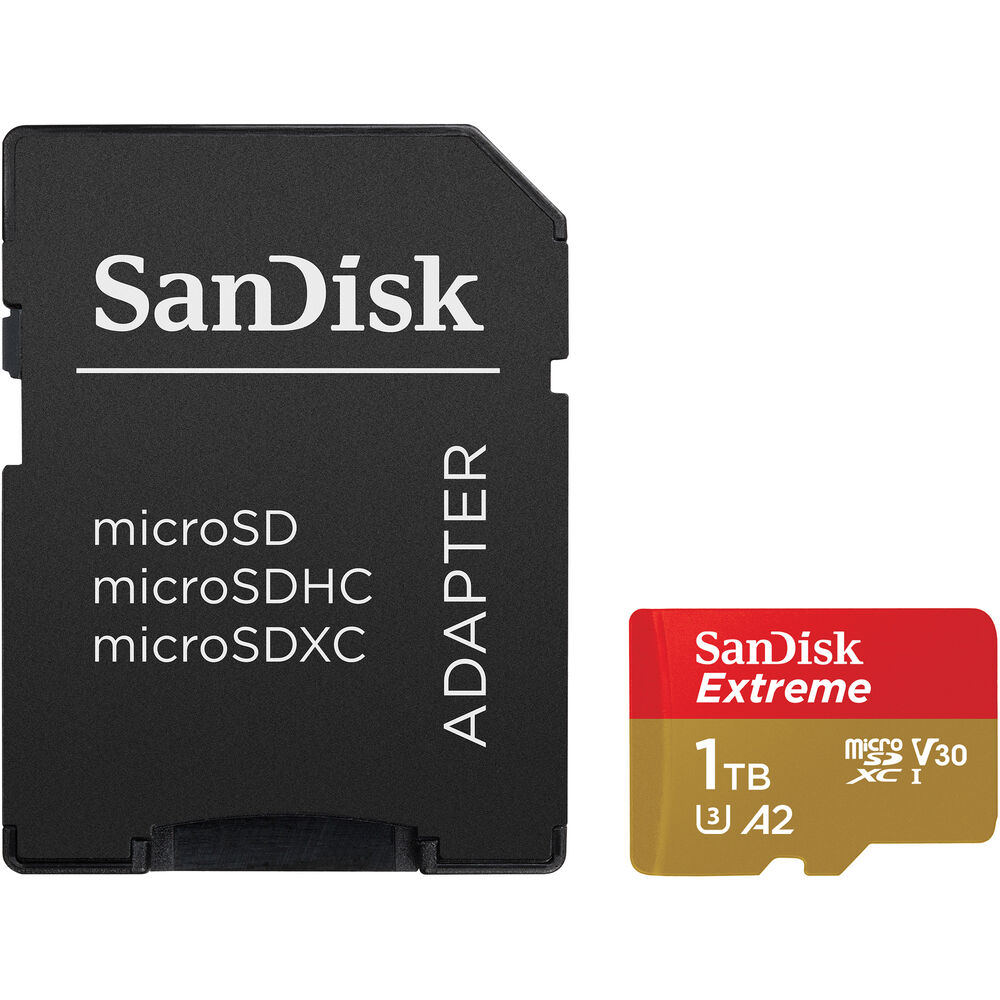 【未開封・購入証明有】SanDisk Extreme SSD 1TB USB-C SanDisk 1TB Extreme UHS-I microSDXC Memory Card with SD Adapter