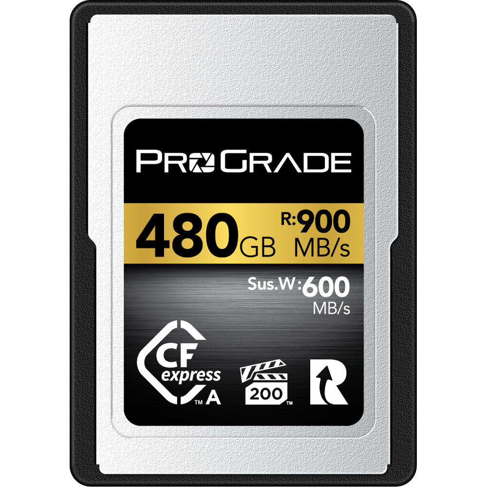 Prograde Digital 480GB CFexpress 2.0 Type A Gold Memory Card