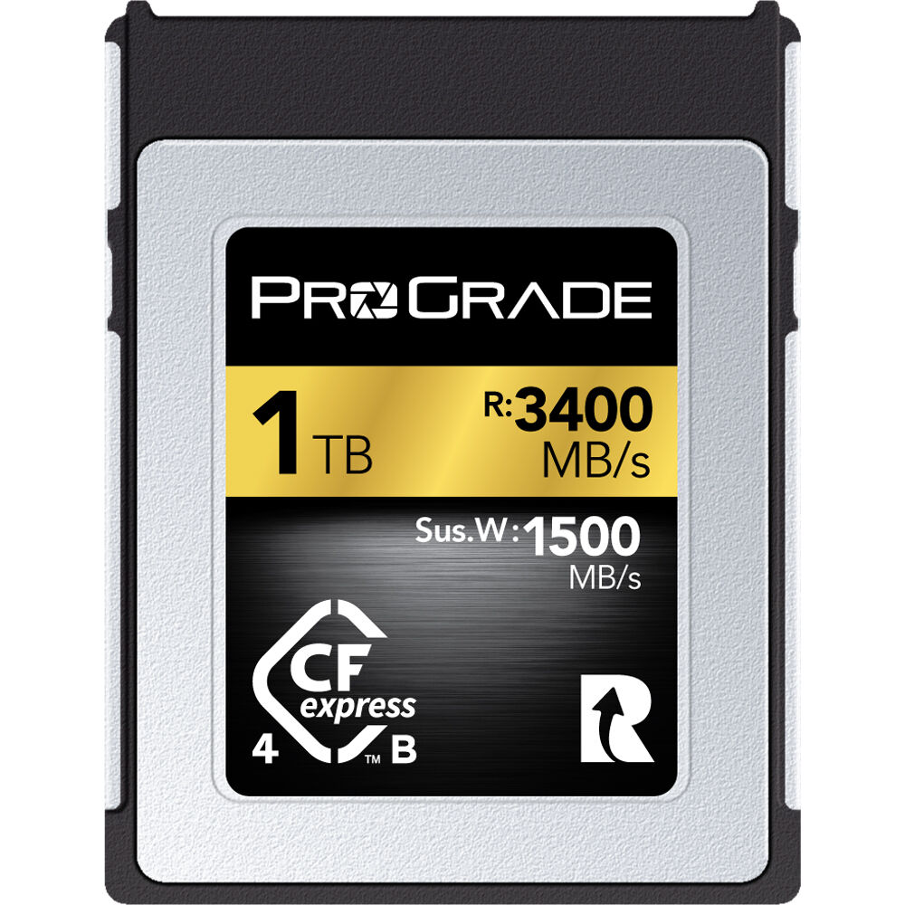 Prograde Digital 1TB CFexpress 4.0 Type B Gold Memory Card