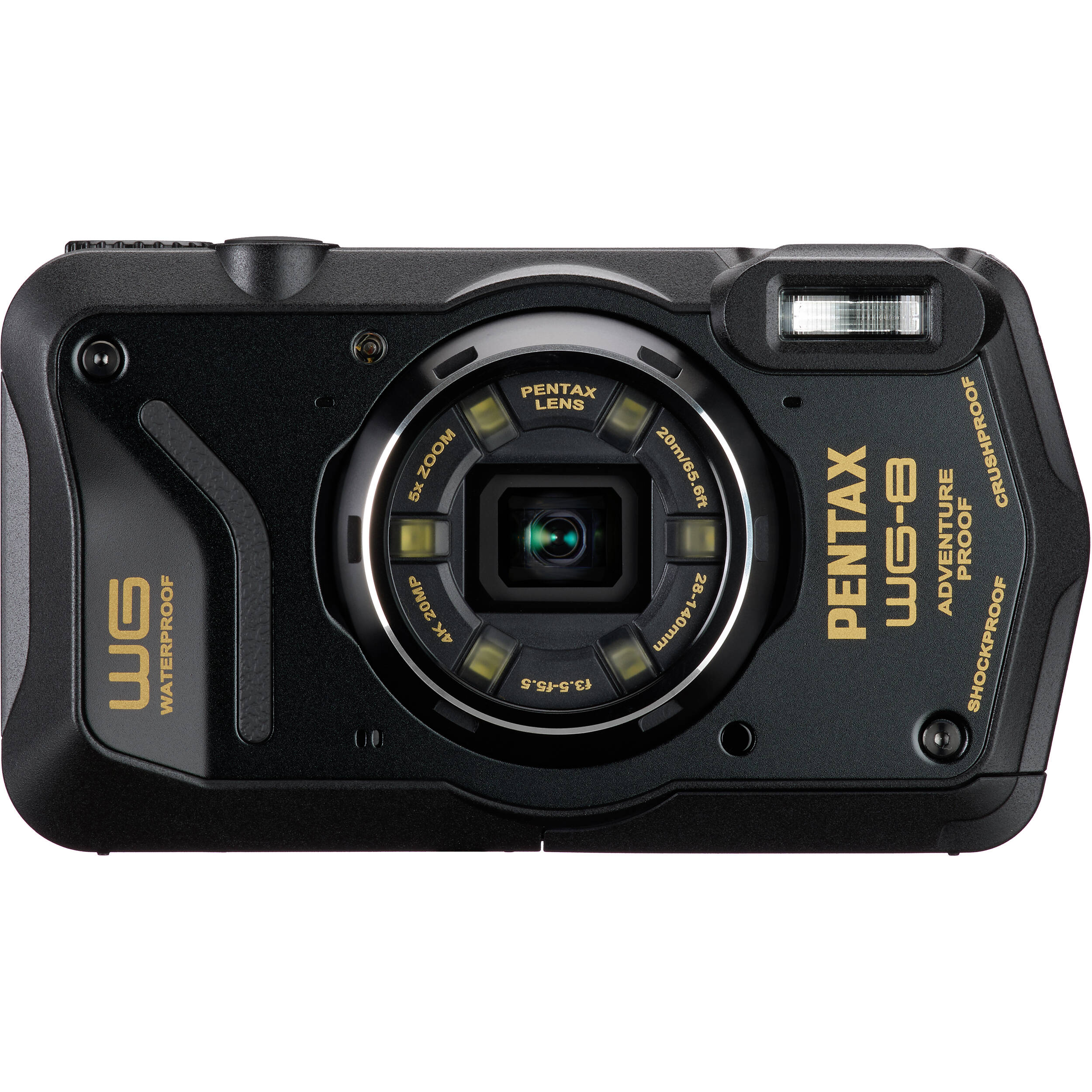 PENTAX WG-5 防水デジタルカメラ Pentax WG-8 Digital Camera (Black)
