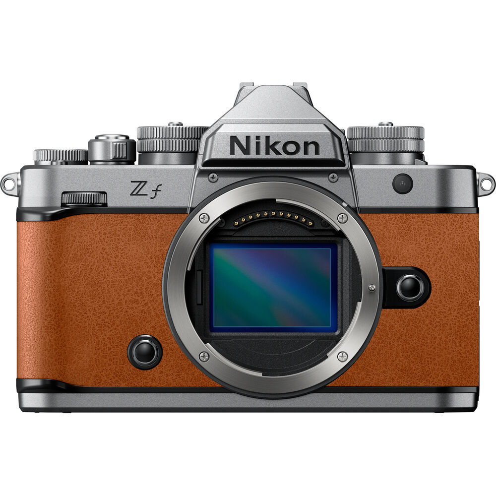 Nikon Z f Mirrorless Digital Camera Body (Silver & Cognac Brown)