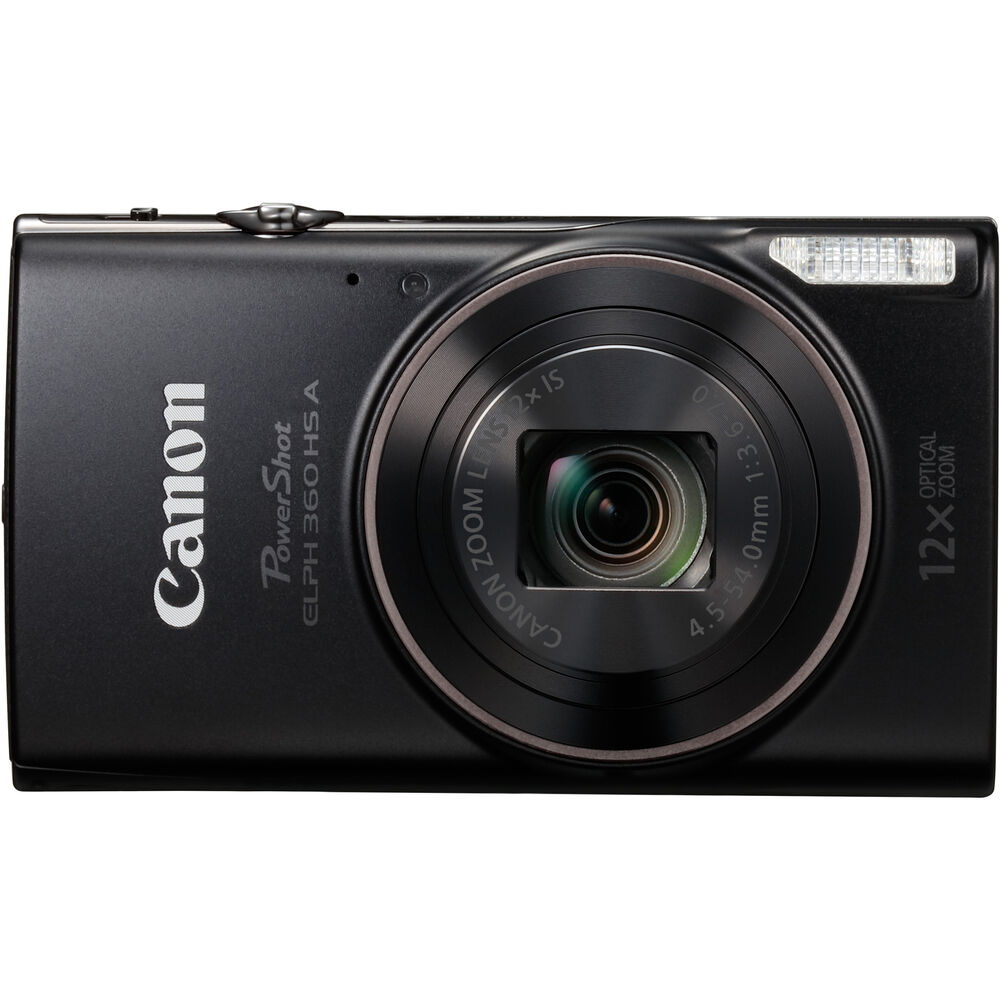 Canon PowerShot ELPH 360 HS A Digital Camera (Black)