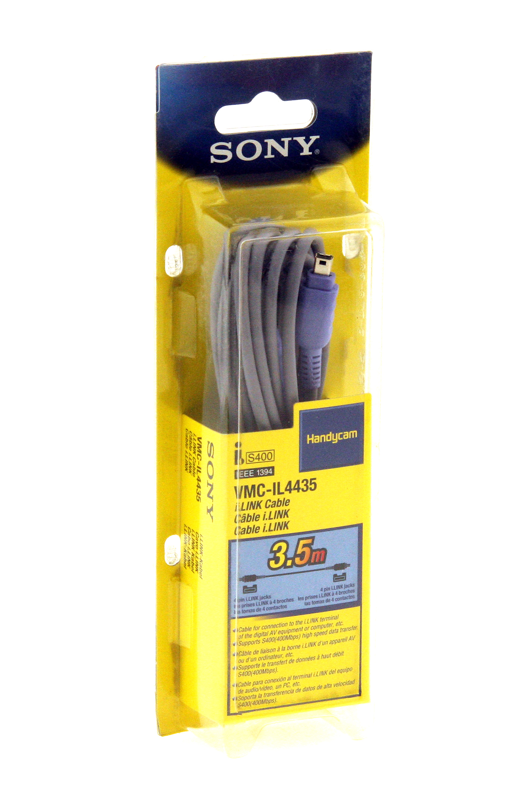 Sony | VMC-IL4435 11.5 ft, 3.5 meter i.LINK FireWire Cable, 4-pin