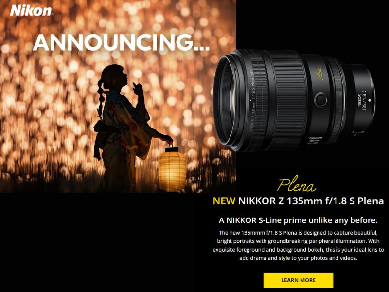 NEW NIKKOR Z 135mm f/1.8 S Plena!