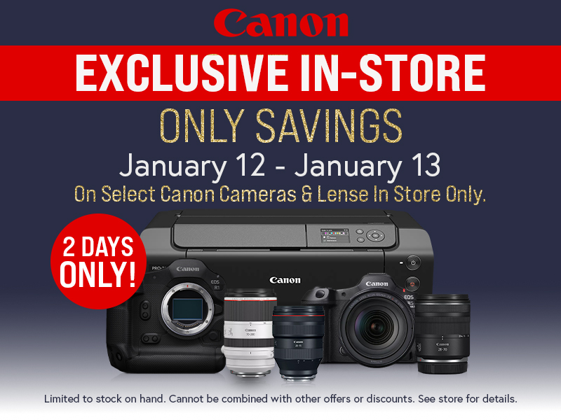Canon In Store Savings