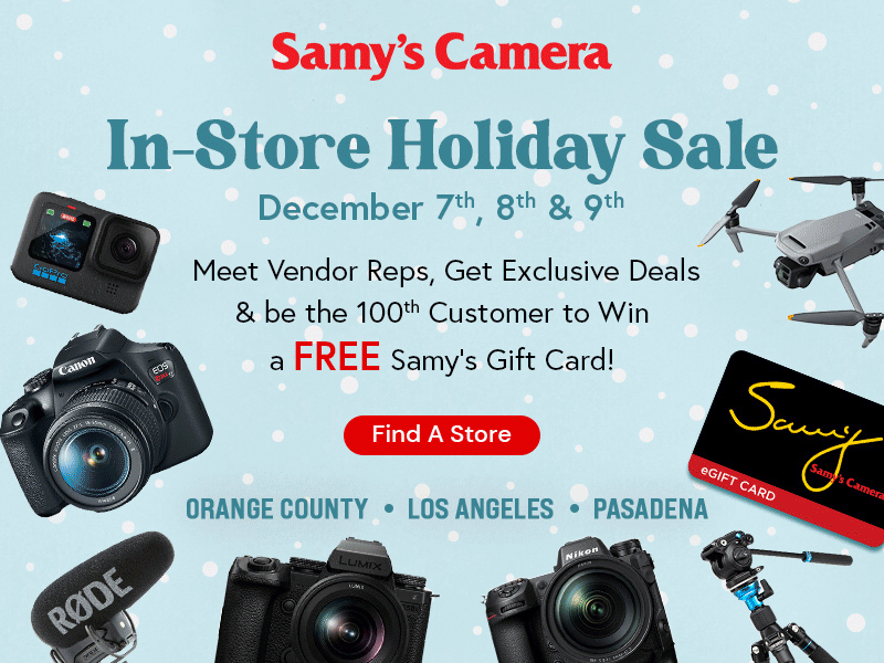 Samys In-Store Holiday Sale!