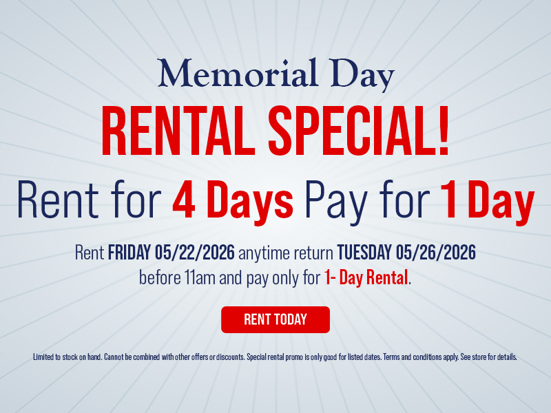 Memorial Day Rentals