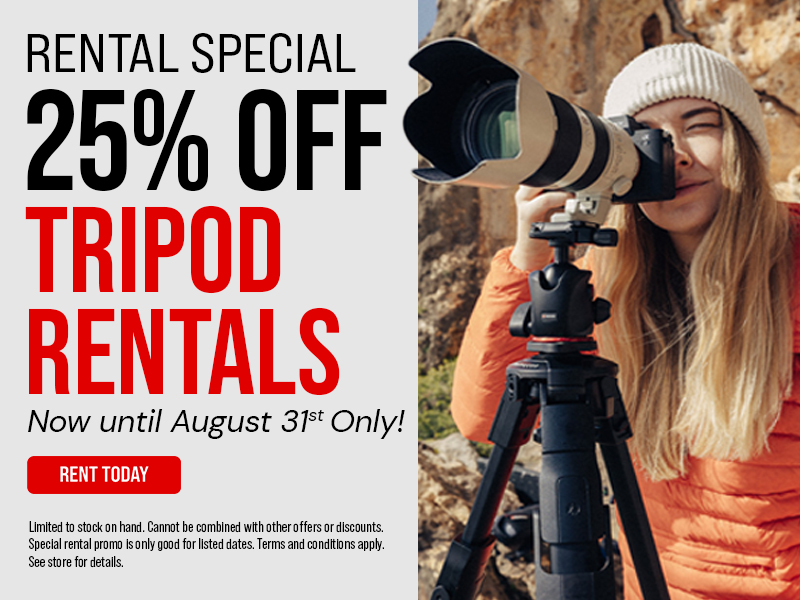 Tripods Rental special