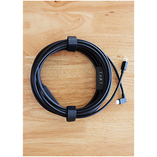 32.8 ft. Right Angle USB-C to USB-C Directional Tether Cable (Black) Image 0