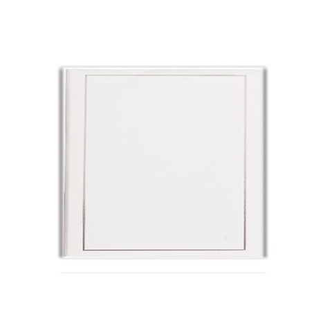 Topflight Bound Leatherette CD Holder, White with Pearl Accents, Holds 1 CD Image 0