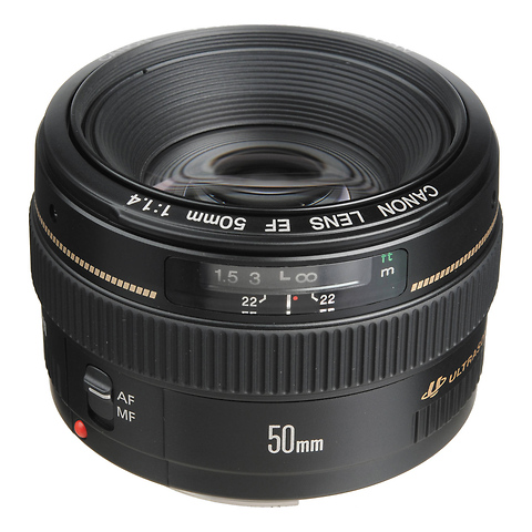 EF 50mm f1.4 USM Autofocus Lens - Open Box Image 0