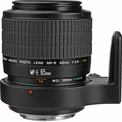 MP-E 65mm f/2.8 1-5x Manual Focus Macro Lens with Tripod Mount Ring Image 1