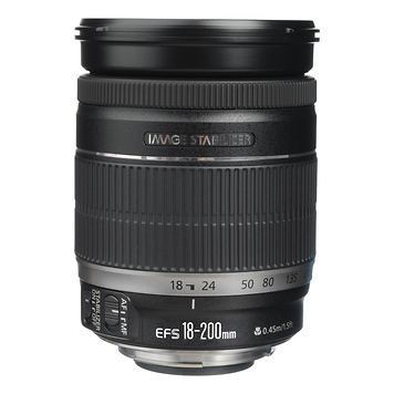EF-S 18-200mm f/3.5-5.6 IS Autofocus Lens (Open Box)