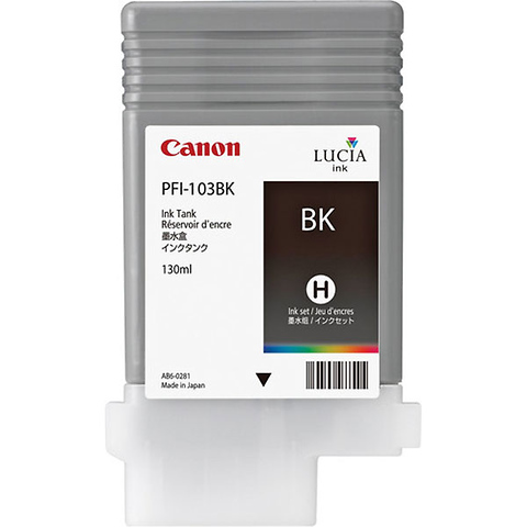 iPF Ink Black 130ml PFI-103BK Image 0