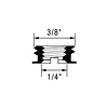 1/4-20 Female to 3/8 Male Adapter Thumbnail 1