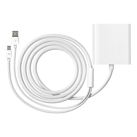 Mini DisplayPort to Dual-Link Display Adapter with USB Extension Image 0